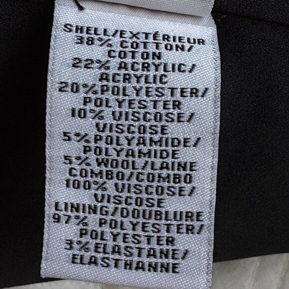 Diane Von Furstenberg Emery Black Multicolor Boucle Tweed Jacket Women's Size 14 - Picture 11 of 12